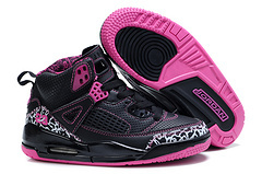 2014 Kids Air Jordan Spizike Black Pink Shoes