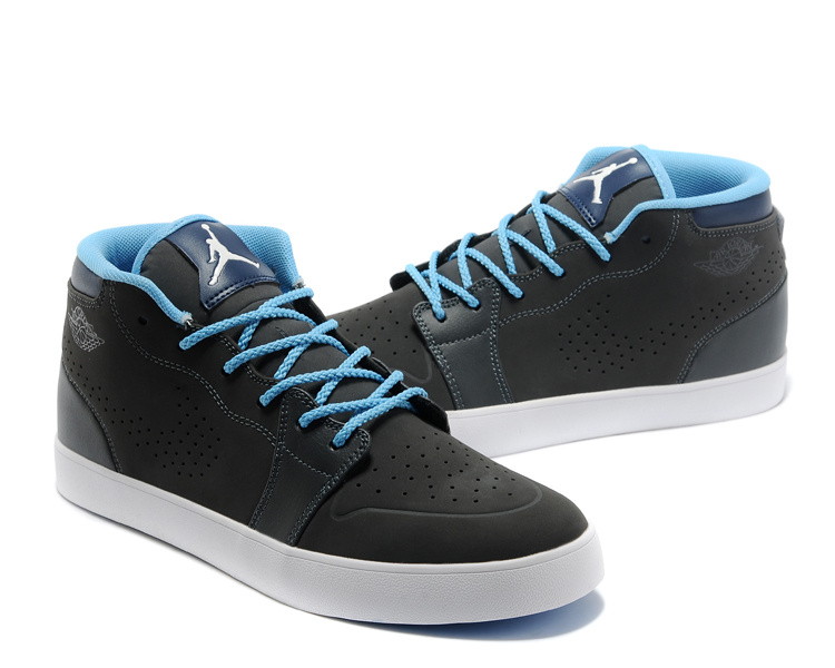 2015 Air Jordan 1 Black Blue Casual Shoes
