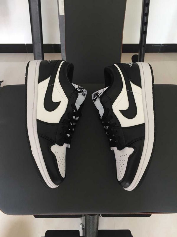 2015 Air Jordan 1 Low 30th Anniversary Black White Shoes