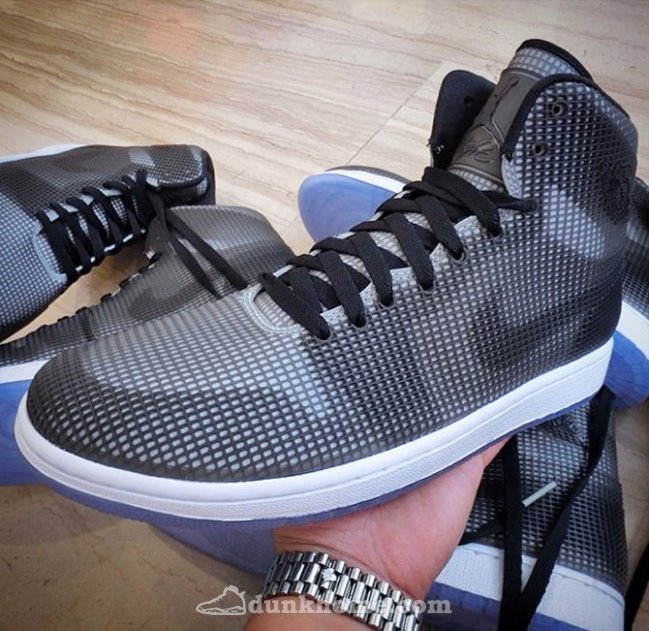 2015 Air Jordan 4LAB1 Black Grey White Shoes