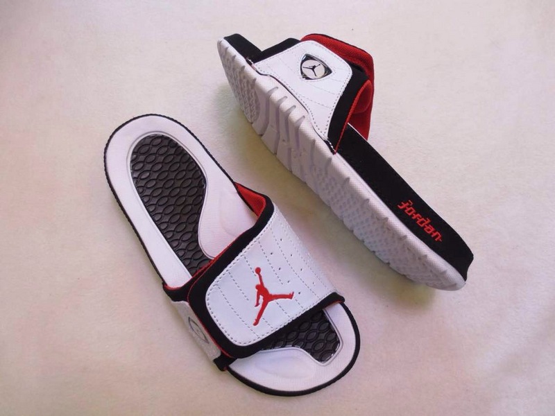 2015 Jordan Hydro Sandal White Black Red