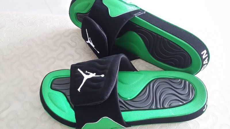 2015 Jordan Massage Black Green Sandal