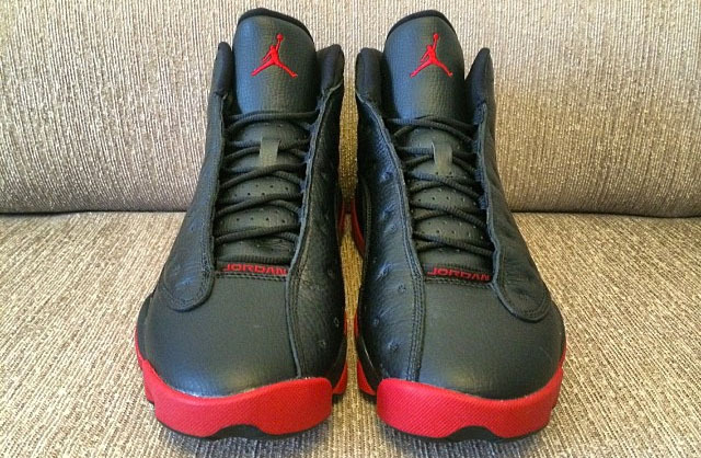 2015 Womens Air Jordan 13 Retro Black Red Shoes