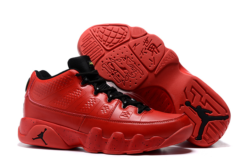 2016 Air Jordan 9 Low Chinese Red Black Shoes