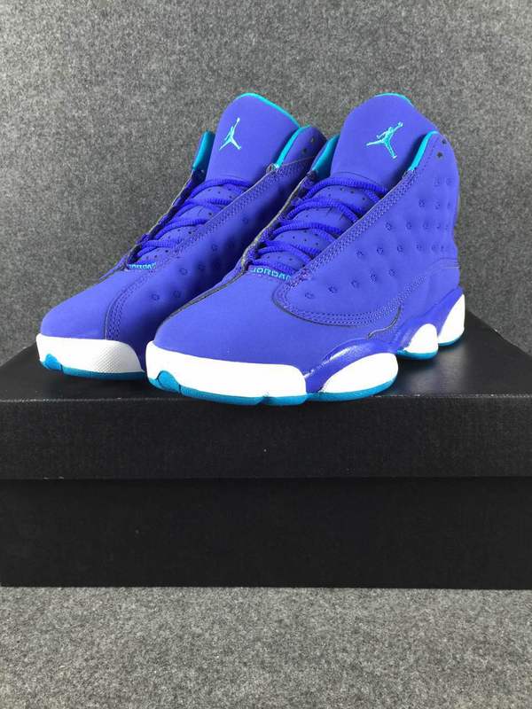 2017 Air Jordan 13 All Blue White Shoes