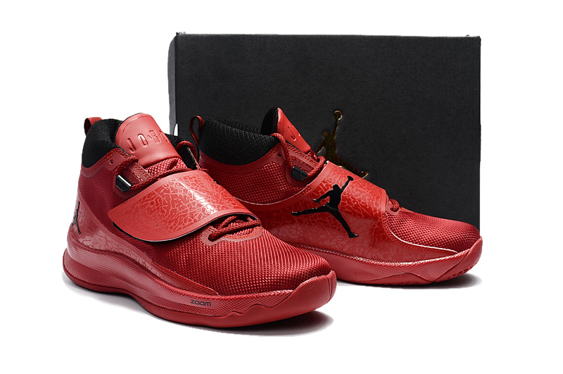 2017 Air Jordan Super Fly 5 Red Black Shoes