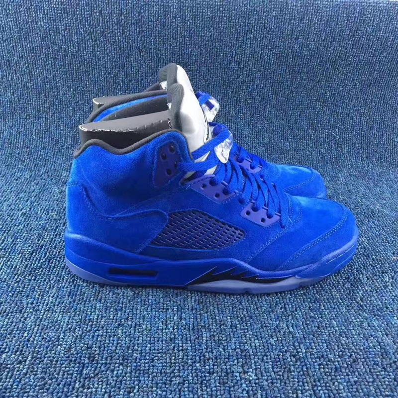 2017 Men Jordan 5 Retro All Blue Shoes