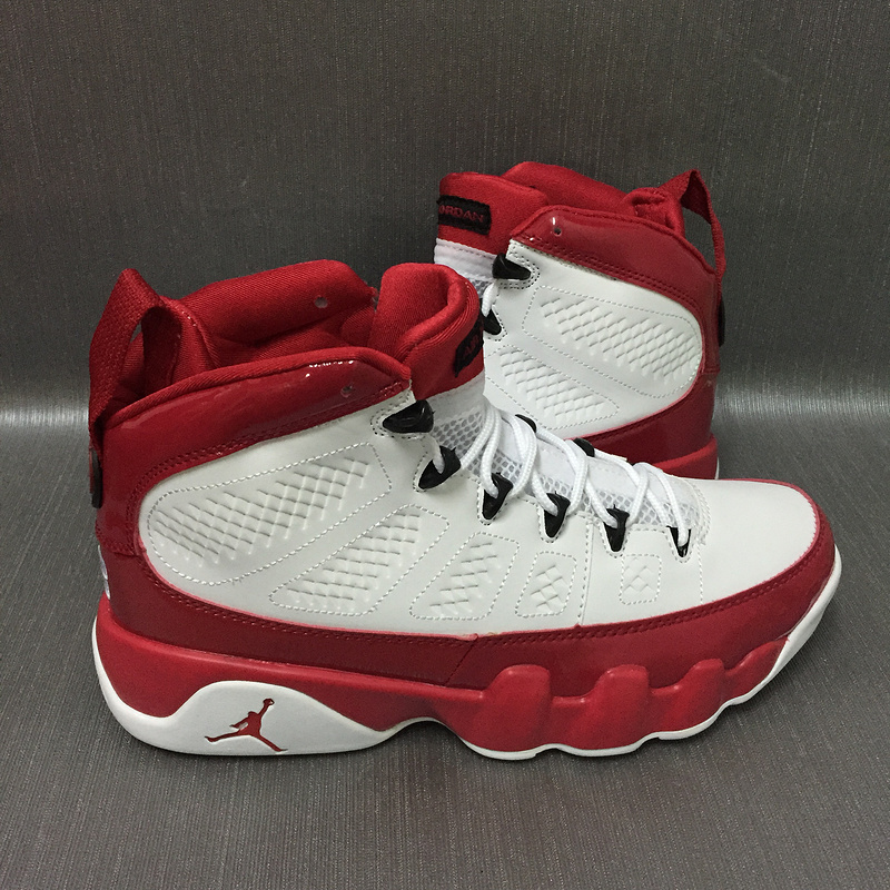 2017 Men Jordan 9 White Red Shoes