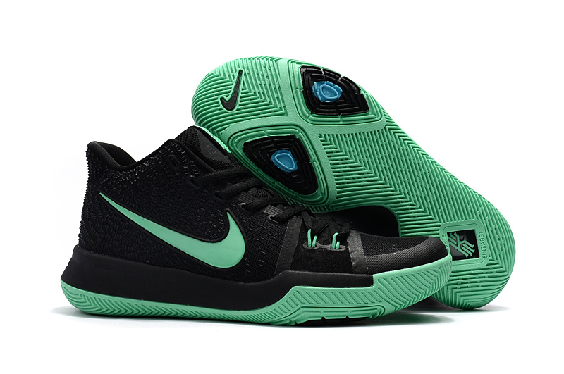 2017 Nike Kyrie 3 Black Jade Basketball Shoes