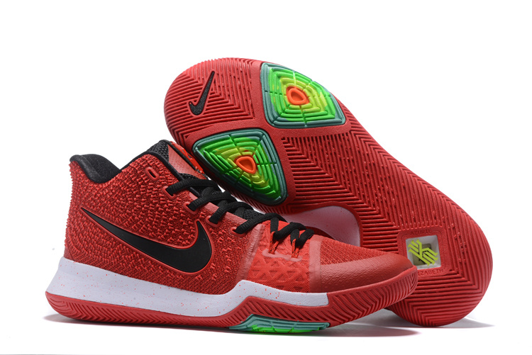 2017 Nike Kyrie 3 Red Black Basketball Shoes