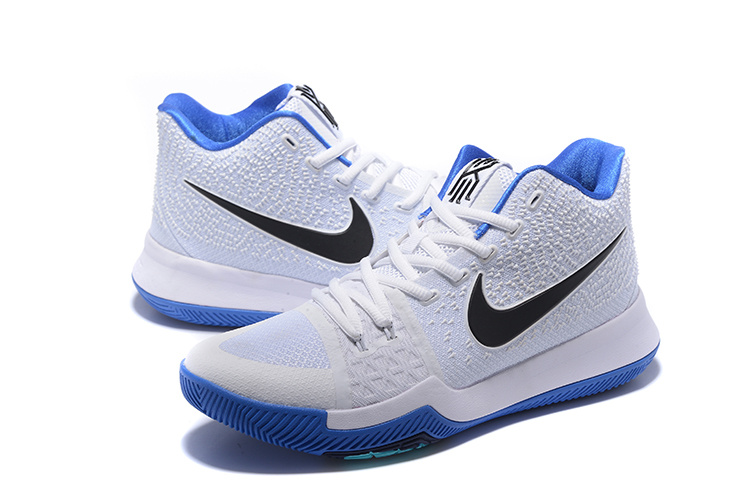 2017 Nike Kyrie 3 White Blue Basketball Shoes
