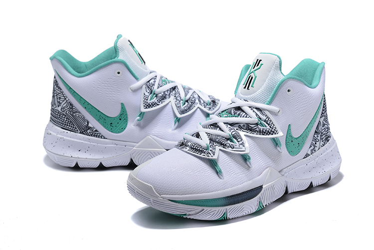 kyrie irving shoes green and white