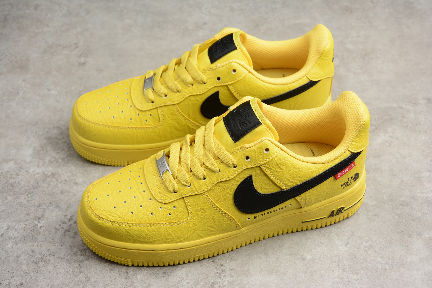 2018 nike air force 1 07 yellow black shoes