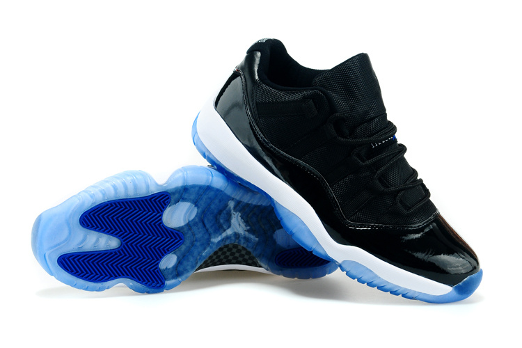 Air Jordan 11 Retro Low Black Blue Shoes For Men