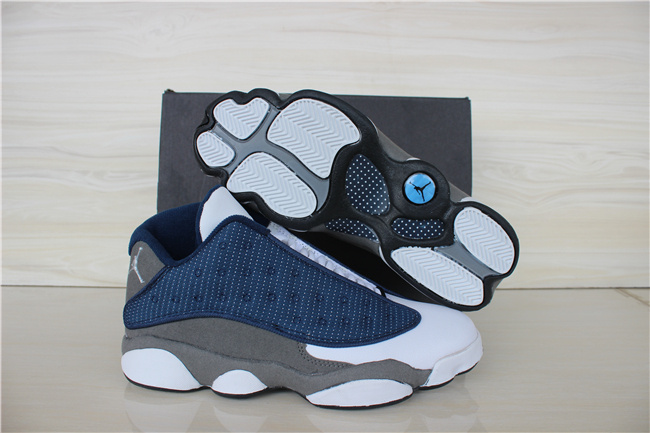 Air Jordan 13 Low 30th Anniversary White Grey Blue Shoes