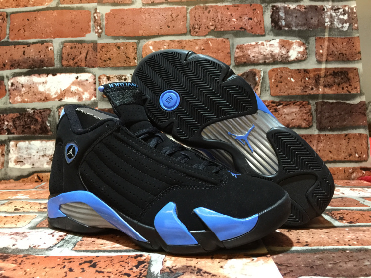 Air Jordan 14 Black Blue Shoes