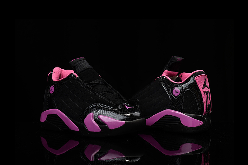 Air Jordan 14 White Pink Shoes For Kids