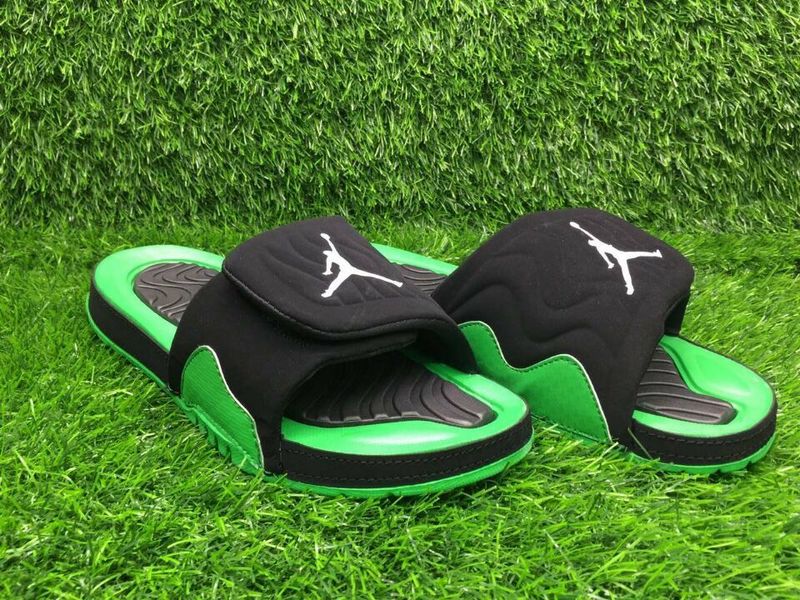 Air Jordan 4 Hydro Black Green Sandal