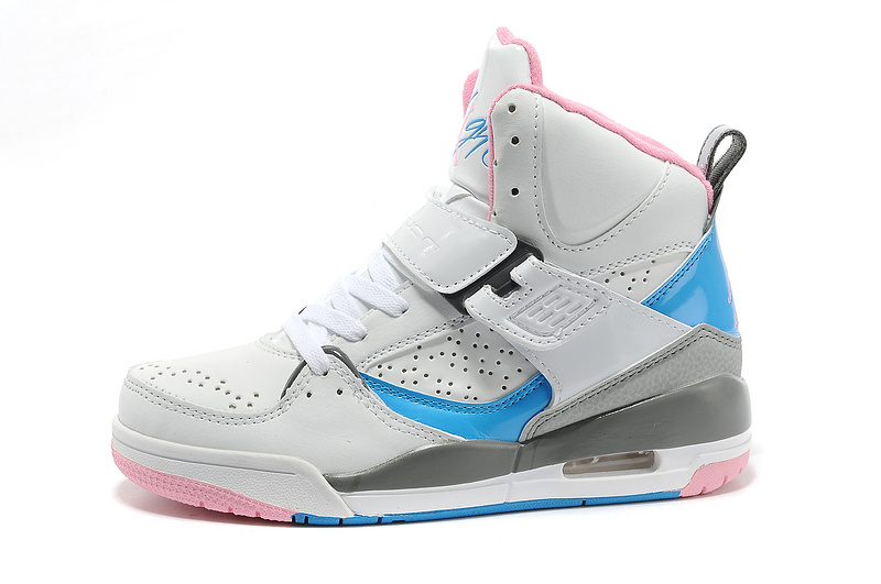 Air Jordan 4.5 Flight Grey Pink Blue Shoes