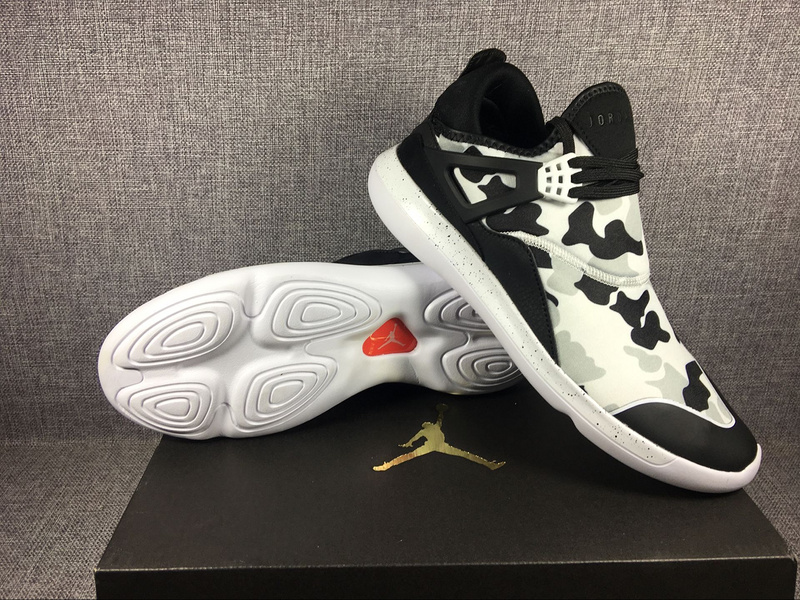 Camo Black White Jordan Running Shoes of AJ4 - Click Image to Close