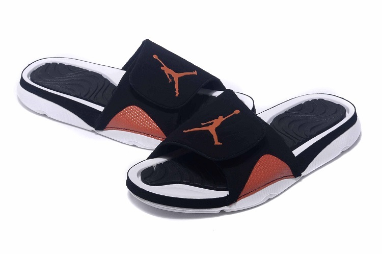 Jordan Hydro IV Retro Black White Orange Sandal