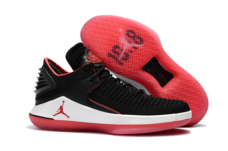 Air Jordan 32 Low Black White Red Shoes