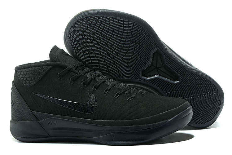Nike Kobe A.D Mid Black Warriors Basketball Shoes