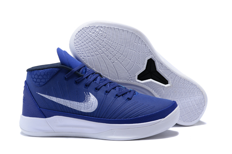 Nike Kobe A.D Mid Dark Blue White Basketball Shoes