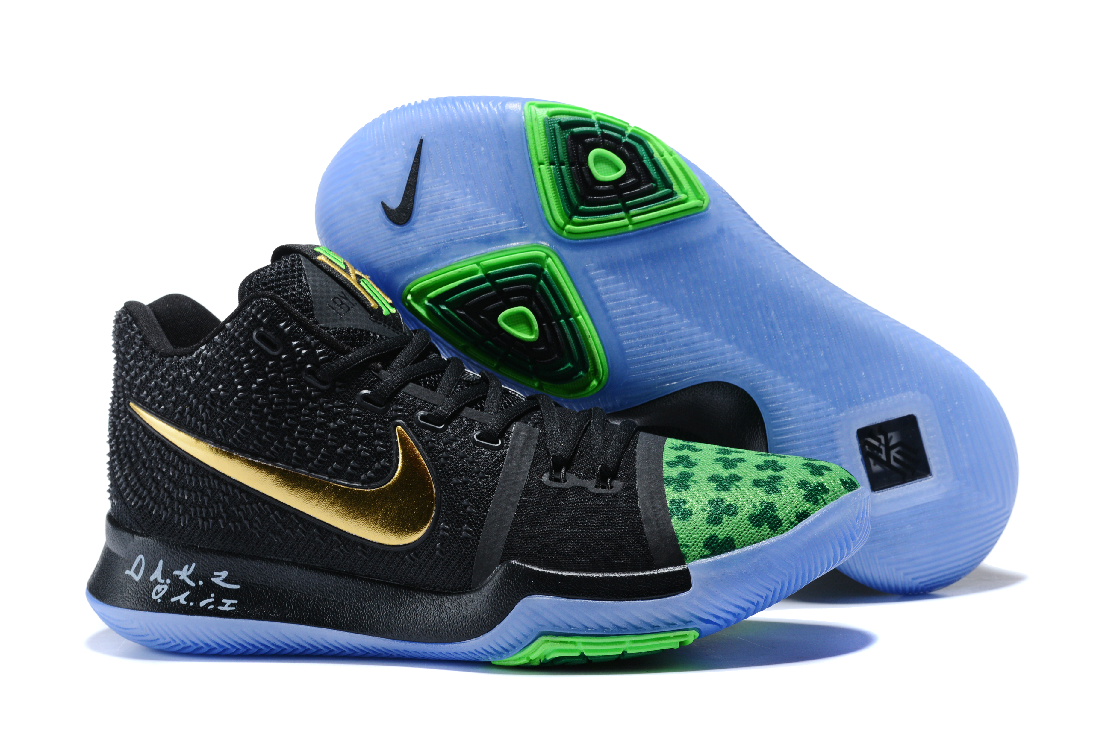 New Nike Kyire 3 Clover Theme Basketball Shoes