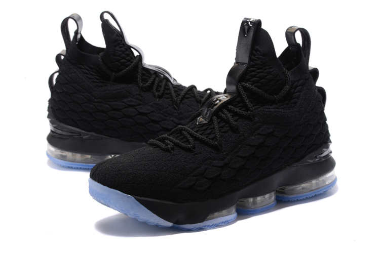 2018 Nike LeBron 15 All Black Basketball Shoes