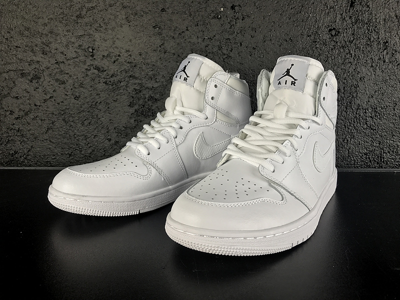 Women Air Jordan 1 All White 2017 Shoes - Click Image to Close