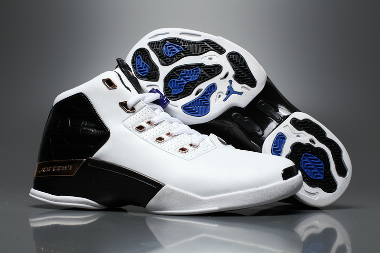 Air Jordan 17+ White Black Shoes