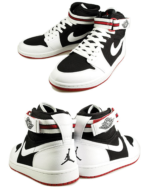 Meaningful Air Jordan 1 Retro High Strap White Black Arsity Red Shoes