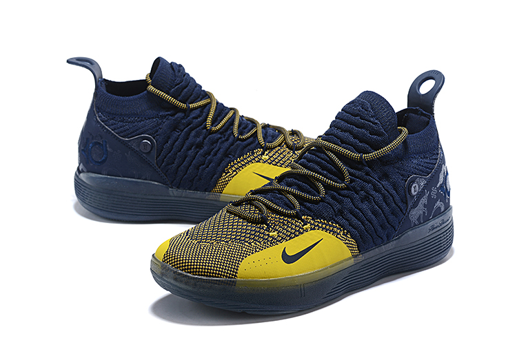 blue and yellow kd 11 cheap online