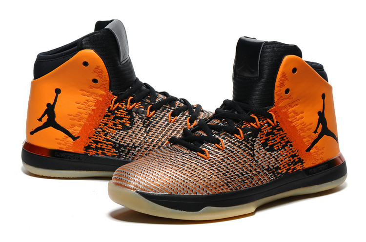 Men Jordan 31 Black Orange Shoes