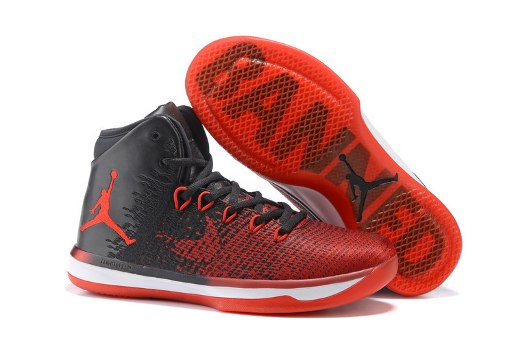 Men Jordan 31 Red Black White Basketball Shoes