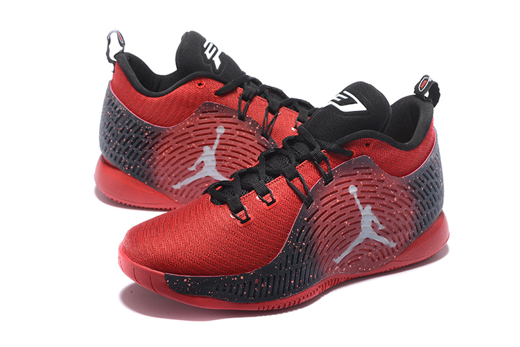 Men Jordan CP3 X Hot Red Black White Shoes