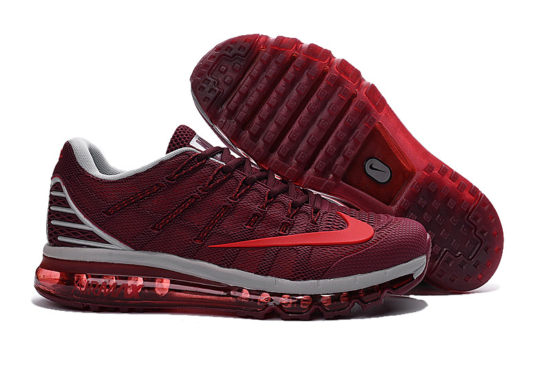 Men Air Max 2016 2 Wine Red White Shoes