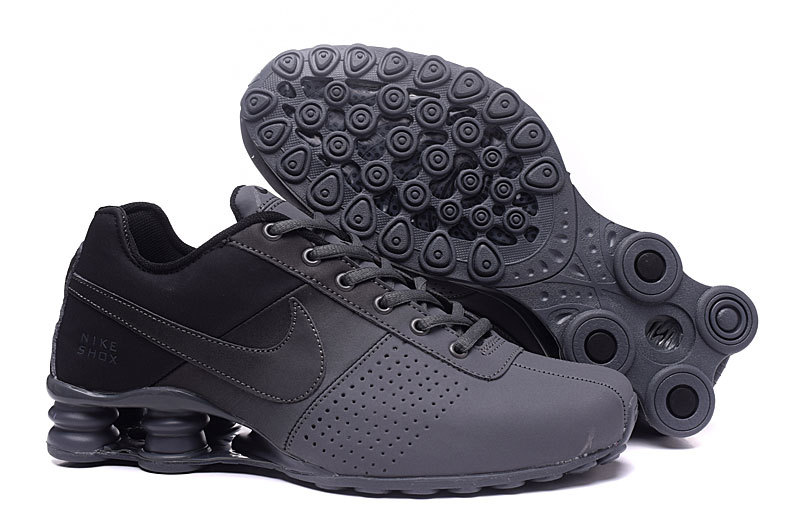Men Shox Deliver Black Grey Shoes - Click Image to Close