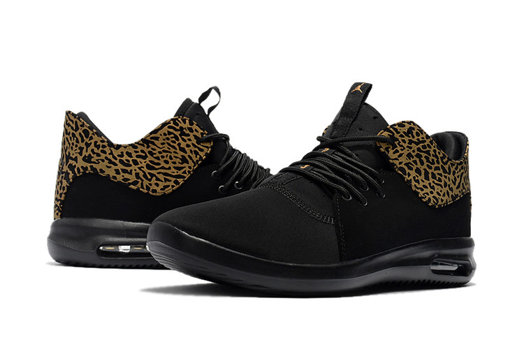 Mens Cheetah Print Jordan Running Shoes 2018 Black - Click Image to Close