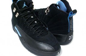 Michael Jordan 12 Retro Black University Blue Metallic Silver Shoes