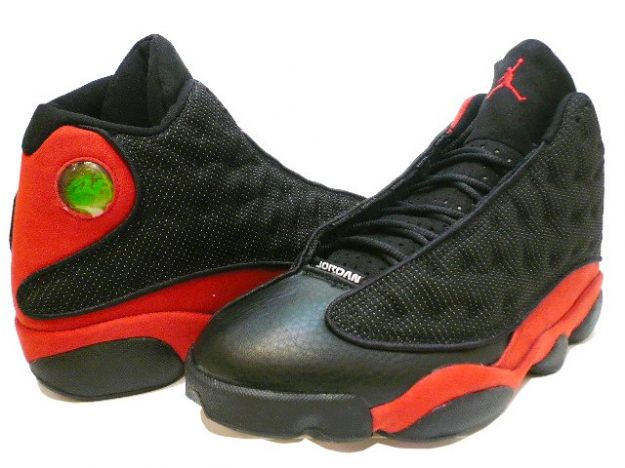 Michael Jordan 13 Original Black Varsity Red Shoes - Click Image to Close