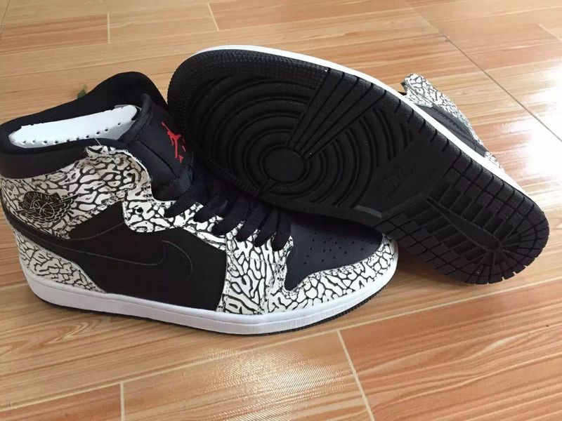New Air Jordan 1 Retro Crack Black Shoes - Click Image to Close