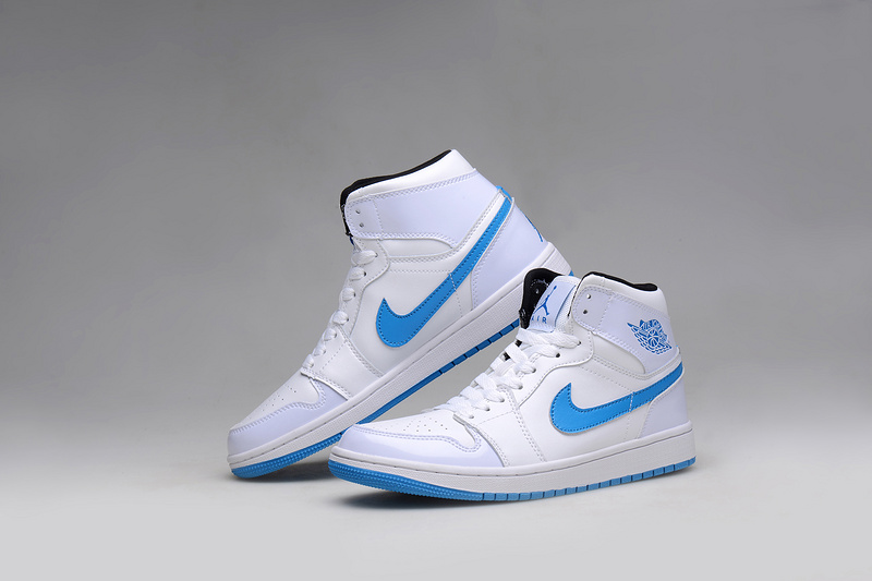 New Air Jordan 1 Retro Legend White Blue Shoes - Click Image to Close