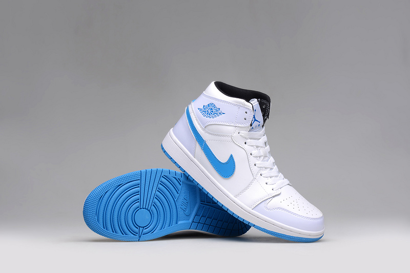 New Air Jordan 1 Retro Legend White Blue Shoes