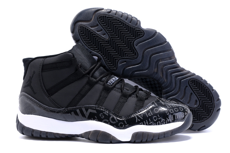 New Air Jordan 11 Charity Black White Shoes