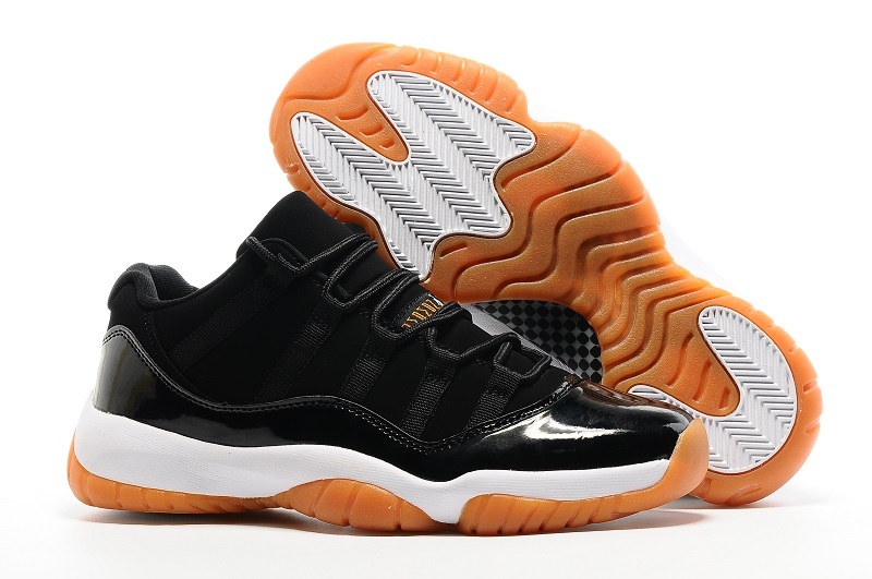 New Air Jordan 11 Retro Black Orange Shoes