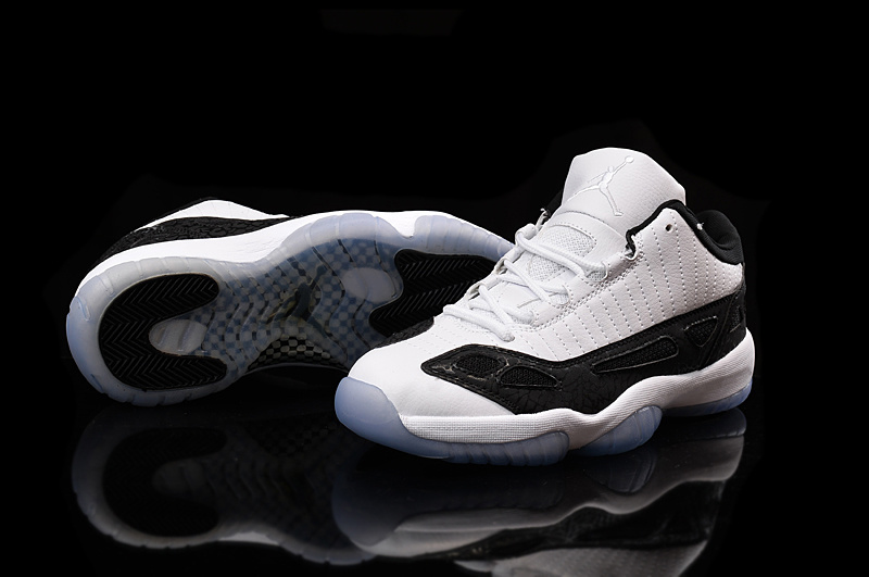 New Air Jordan 11 Retro White Black Basketball Shoes - Click Image to Close