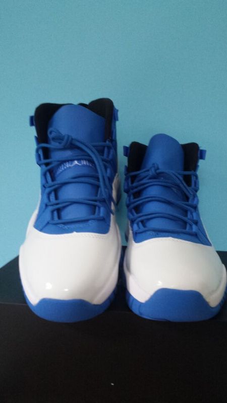 New Air Jordan 11 Retro White Blue Shoes - Click Image to Close