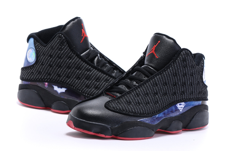 New Air Jordan 13 Dawn Of Justice Black Red Shoes - Click Image to Close